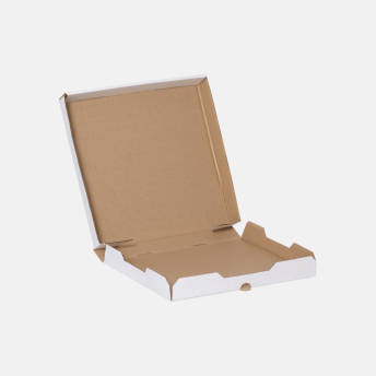 Коробка беленая для пиццы и пирога 318*318*44 мм Т23В Белый