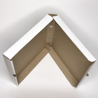 Коробка беленая  для пиццы   360*360*40 мм Т23В Белый